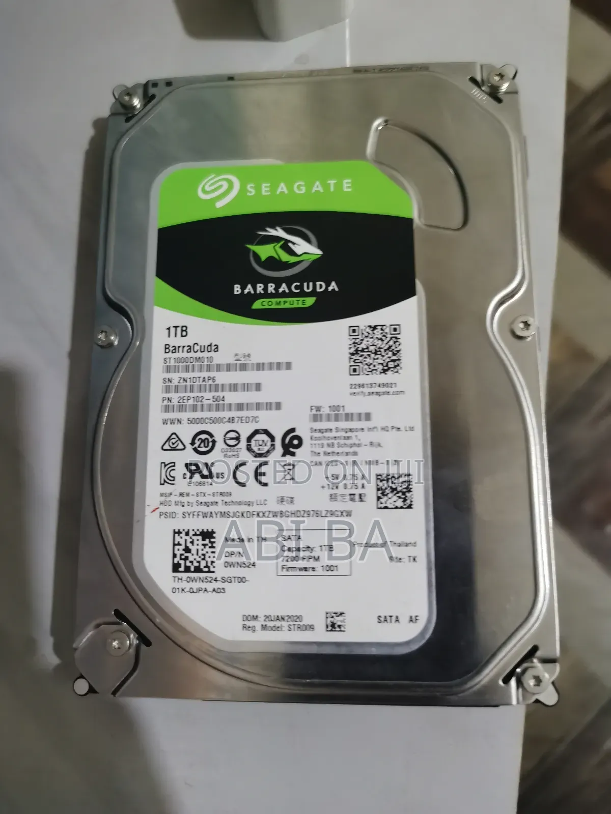 Seagate Barracuda Gaming Hdd1tb