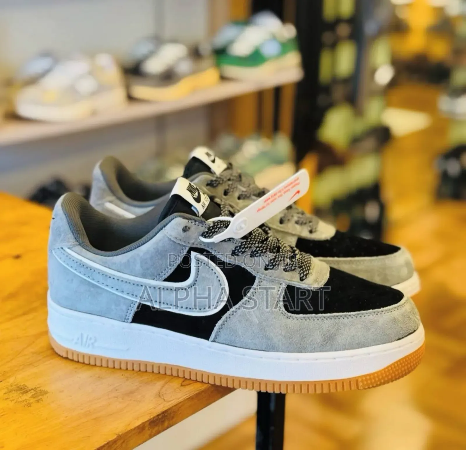 Nike #Air_force 1 07 Low Grey White Black 
 Master Quality