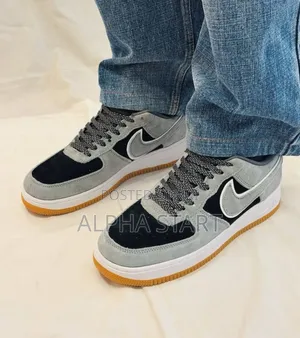 Nike #Air_force 1 07 Low Grey White Black 
 Master Quality