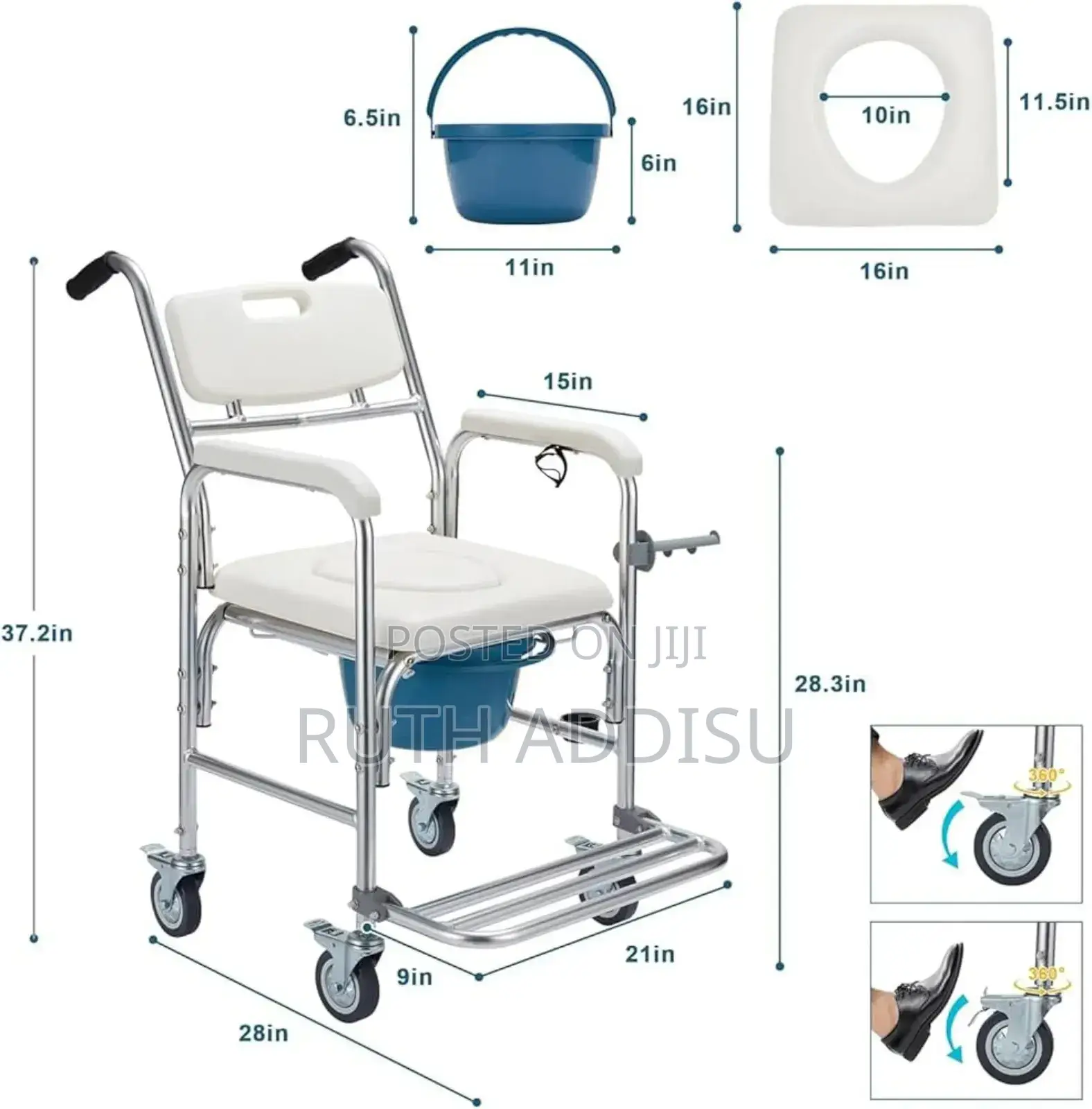 Commode Mini Wheels54commode Chair89poty NRW Chair89commode
