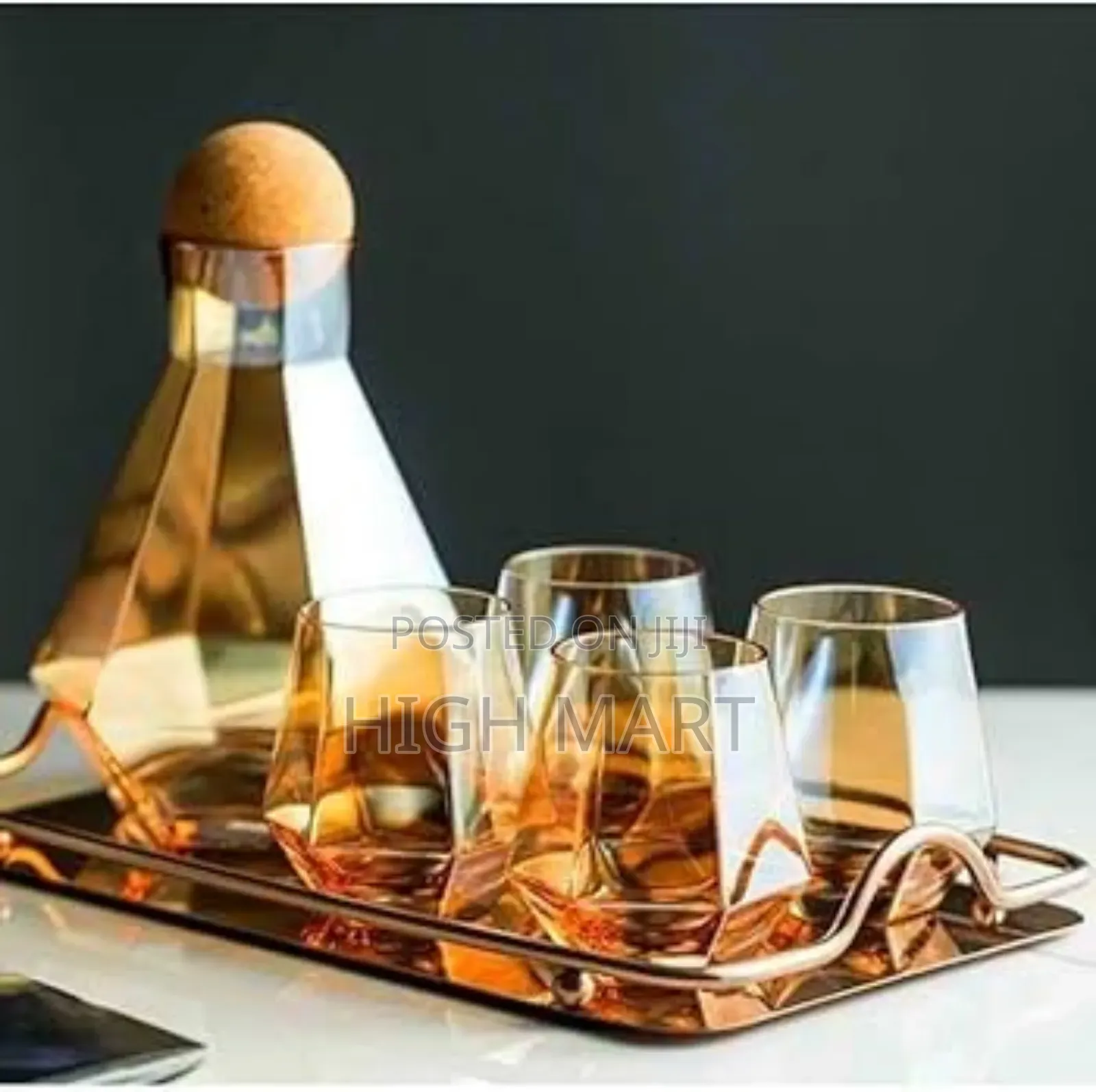 Nordic Geometric Crystal Glassware