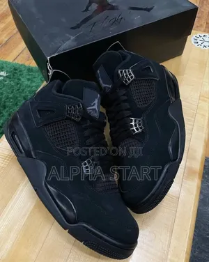 Jordan 4 Black Cat High Master Quality Smooth Shoes for You