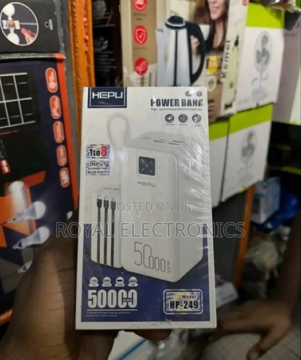 22.5 Watt Fast Charging 50,000 አምፒር ፖወር ባንክ