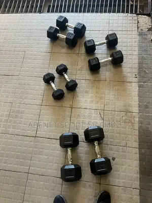 Photo - Sport Hexagonal Dumbbells to Home Use