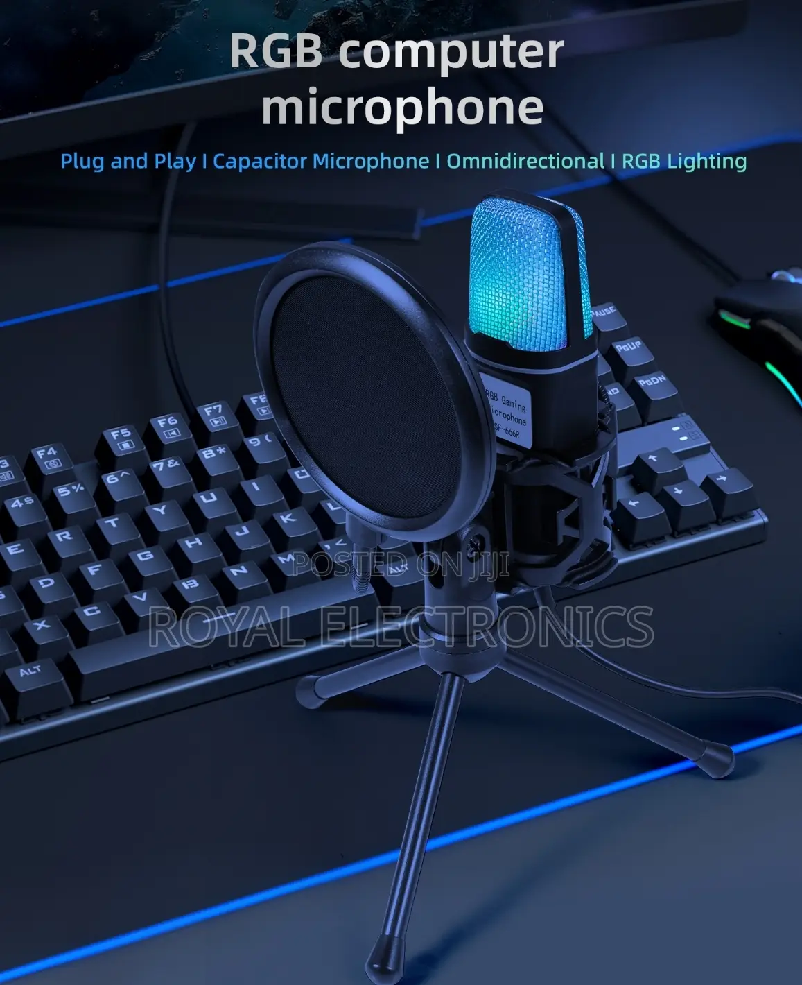 RGB High Sensitivity Computer Condenser Microphone