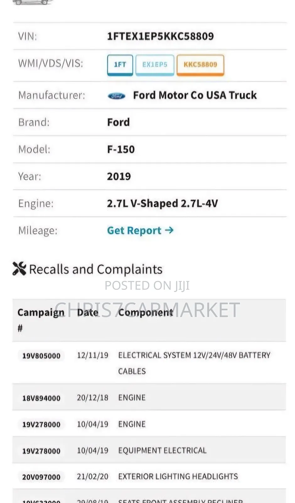 Ford F-150 2019 White