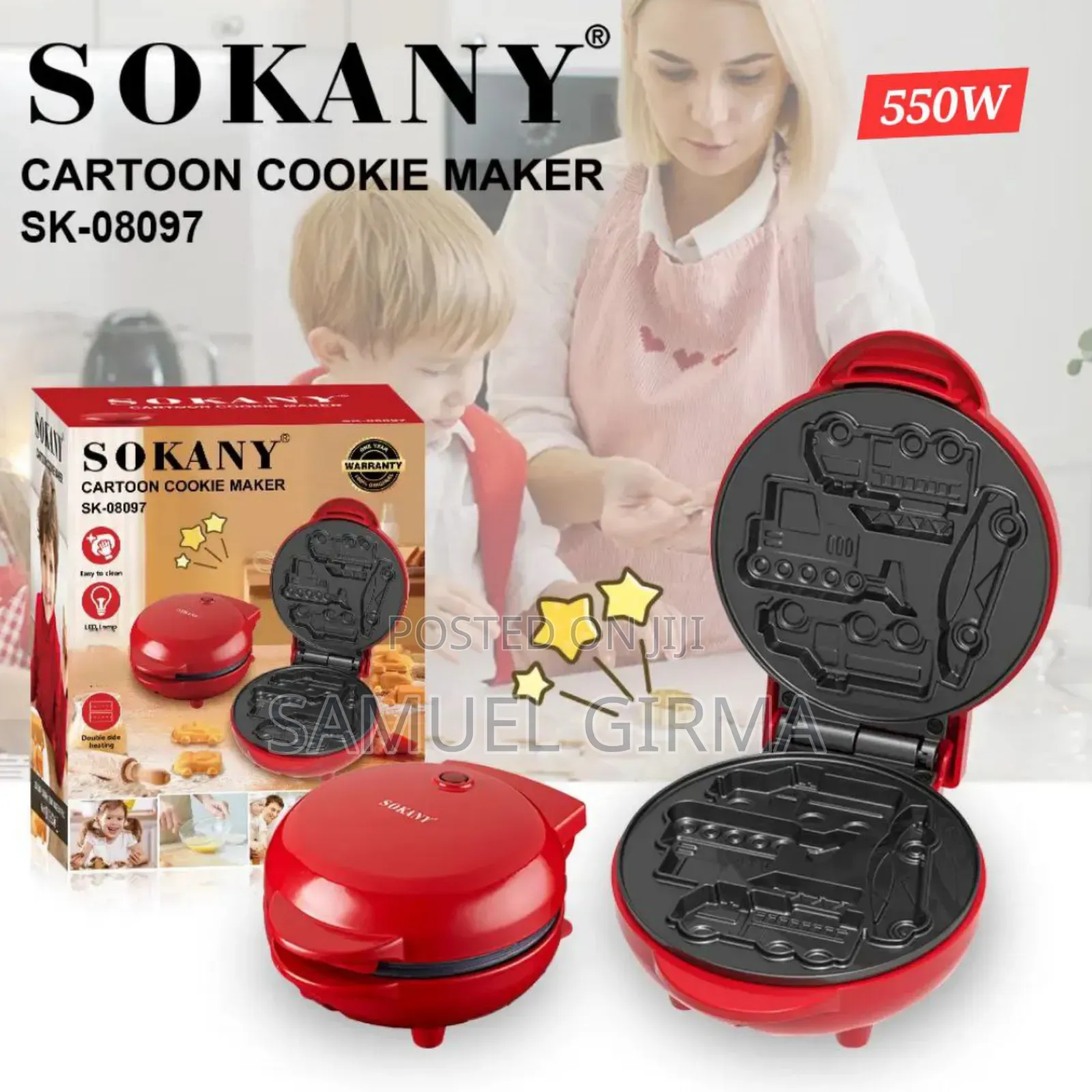  Sokany Mini Electric Waffle Maker