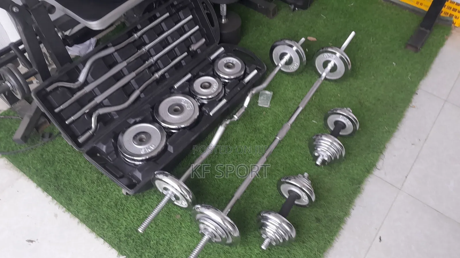 Strength Gear That Travels to You( Dumbbell Barbell 55 Kg)