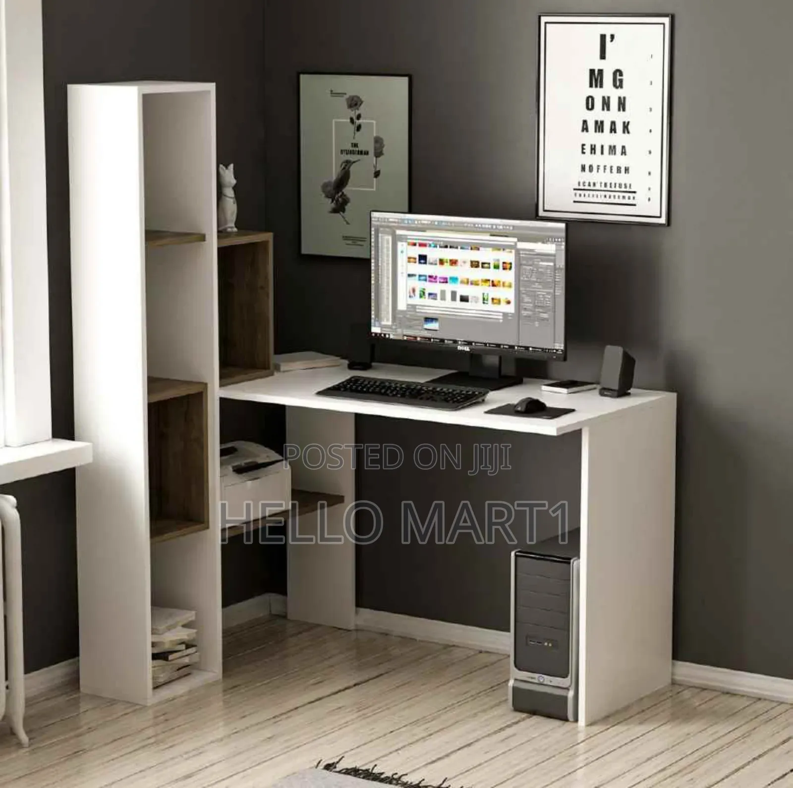 Computer Desk With Shelf