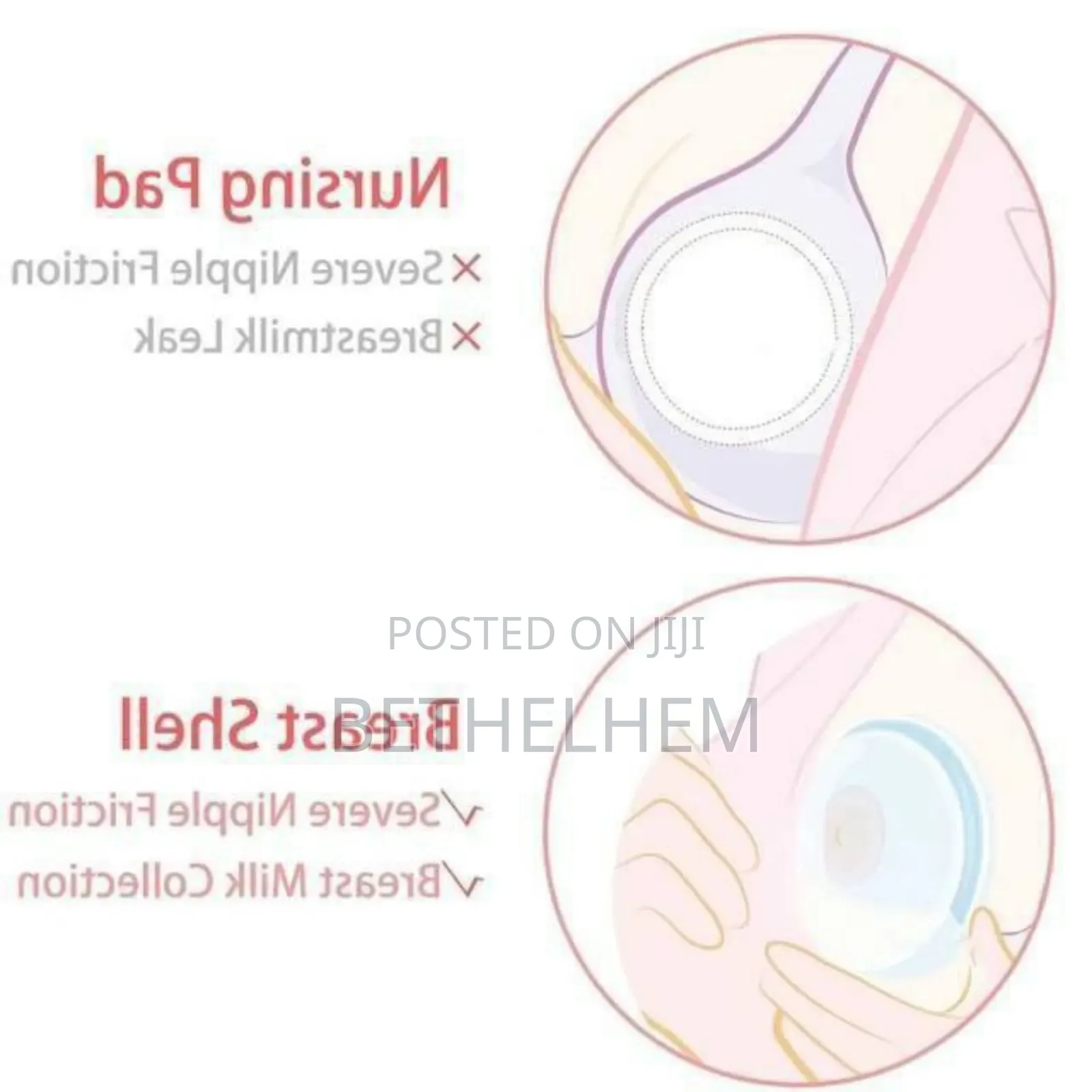 2piece Wearable Breast Milkcollector Shell ምቹ የጡት ወተት መሰብሰቢያ