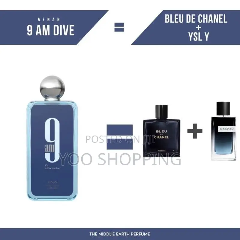 Afnan 9am Dive (Blue De + Ysl Y) Men’S Perfume