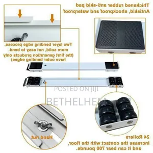 Adjustable Moving Roller Wheels Stand With Brake.
