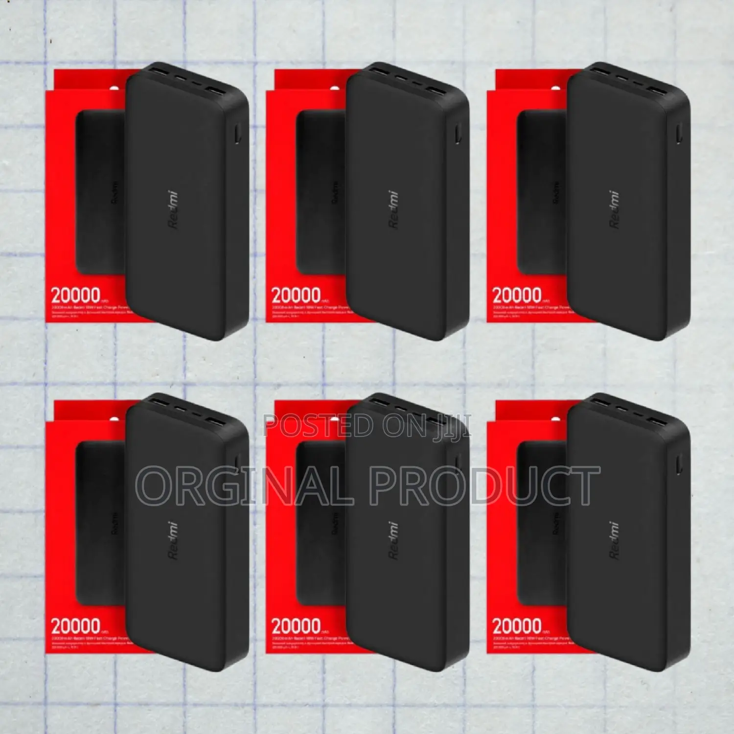 New Mi 20000mah Power Bank With Low-Power Charging Mode