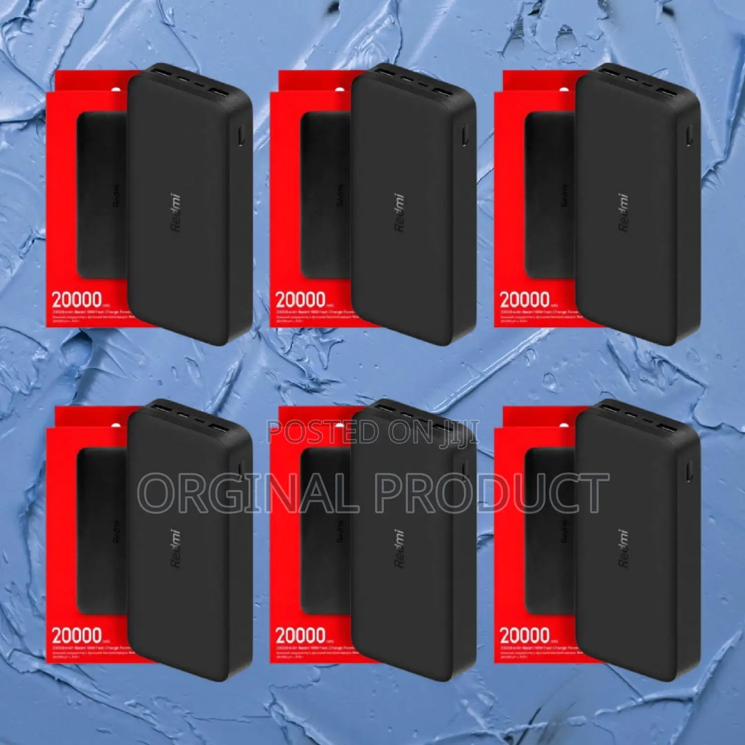 New Mi 20000mah Power Bank With Ergonomic Grip Design