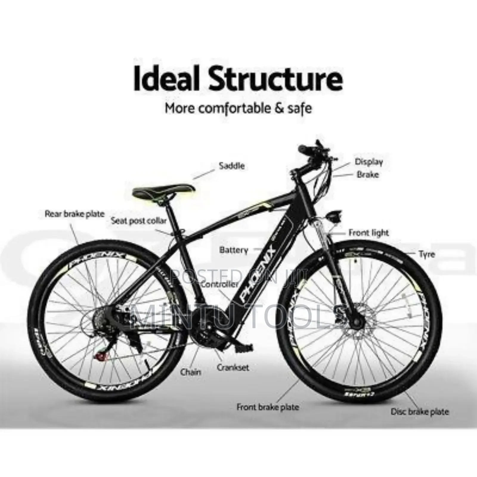Phoenix Electrical Bike 2025 Black