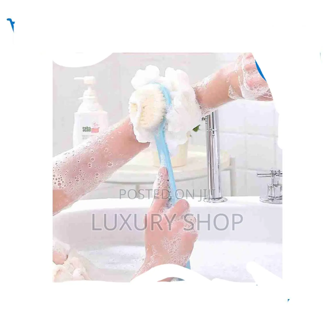 Long Handheld Double Sided Bath Brush