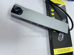 Type C to HDTV Rj 45+Tf/Sd+Usb 2*+Hdtv+Type-C+Pd (8 in 1 Usb Hub)