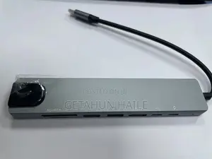 Type C to HDTV Rj 45+Tf/Sd+Usb 2*+Hdtv+Type-C+Pd (8 in 1 Usb Hub)