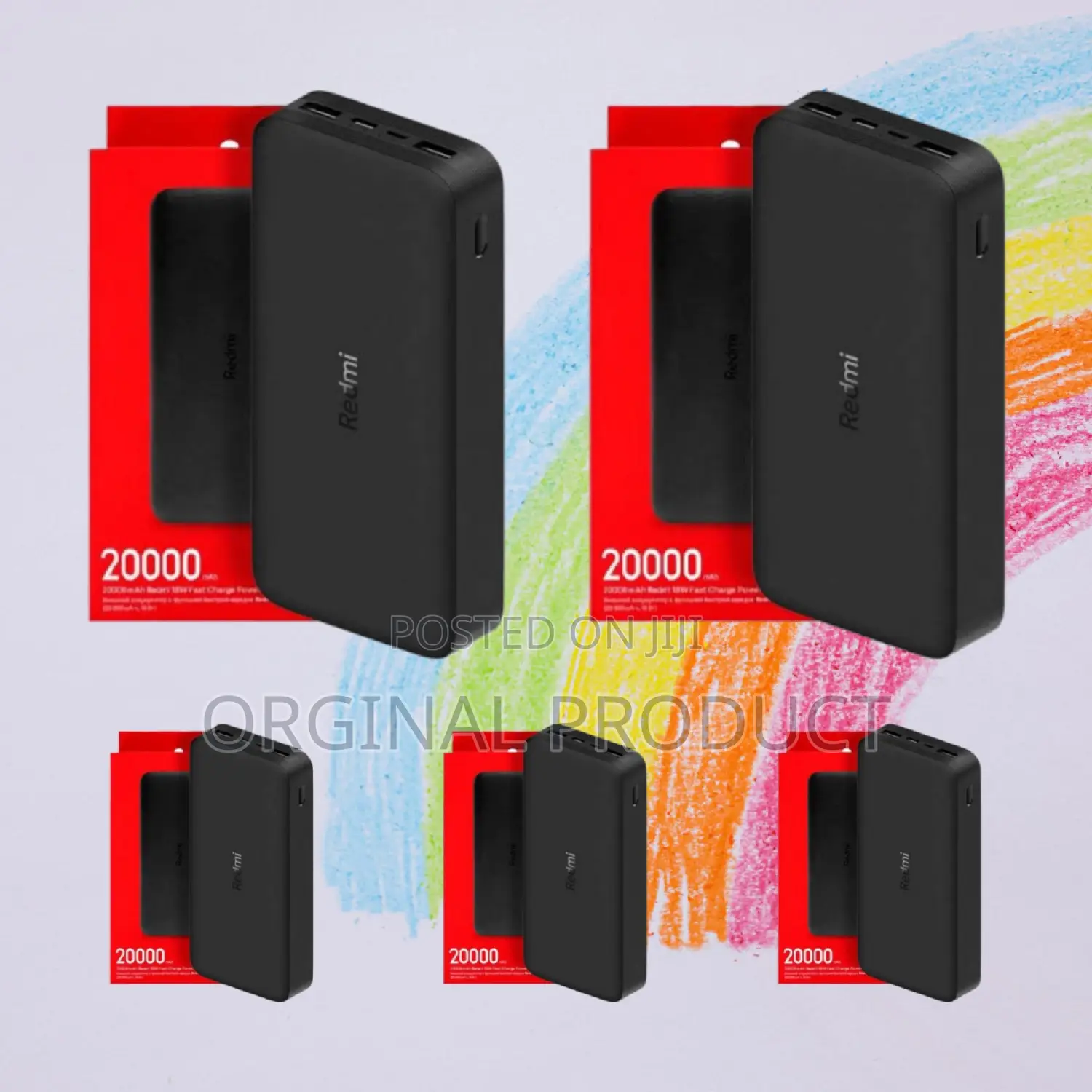 New Mi 20000mah Power Bank With Anti-Skid Surface Finish