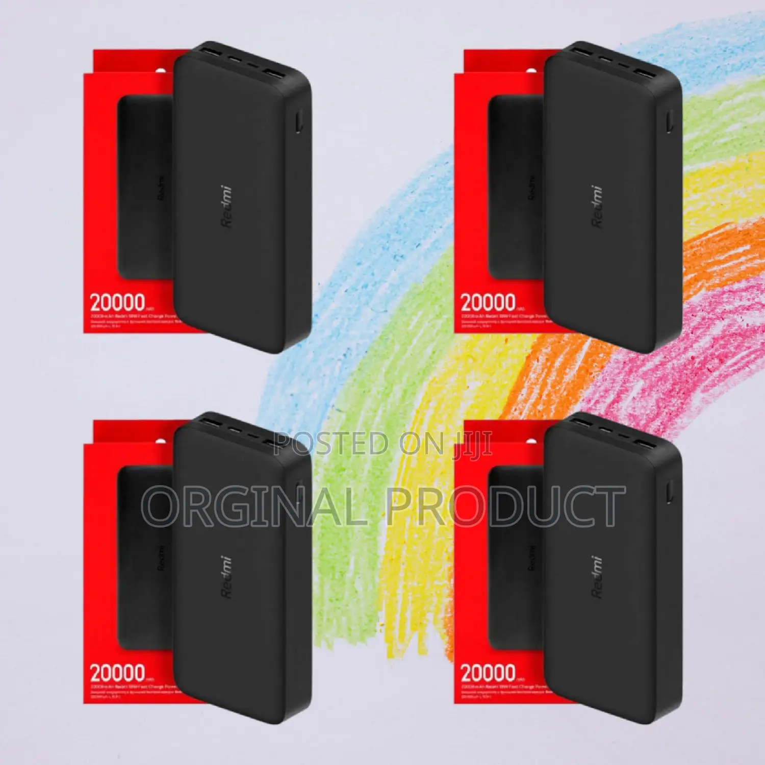 New Mi 20000mah Power Bank With Anti-Skid Surface Finish