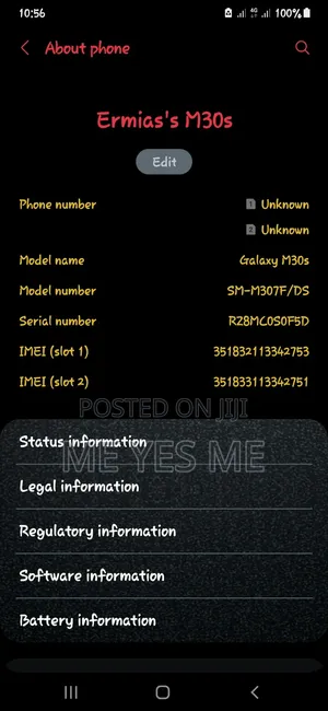 Samsung Galaxy M30s 64 GB Black