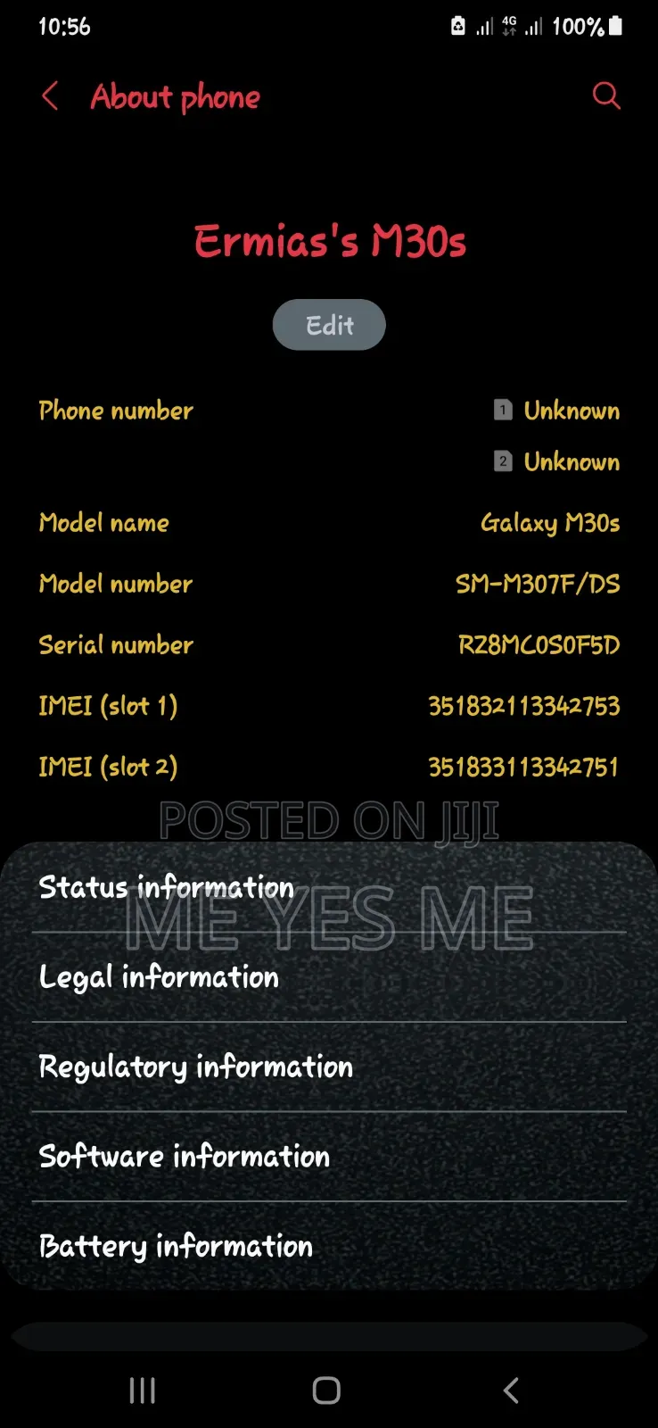 Samsung Galaxy M30s 64 GB Black