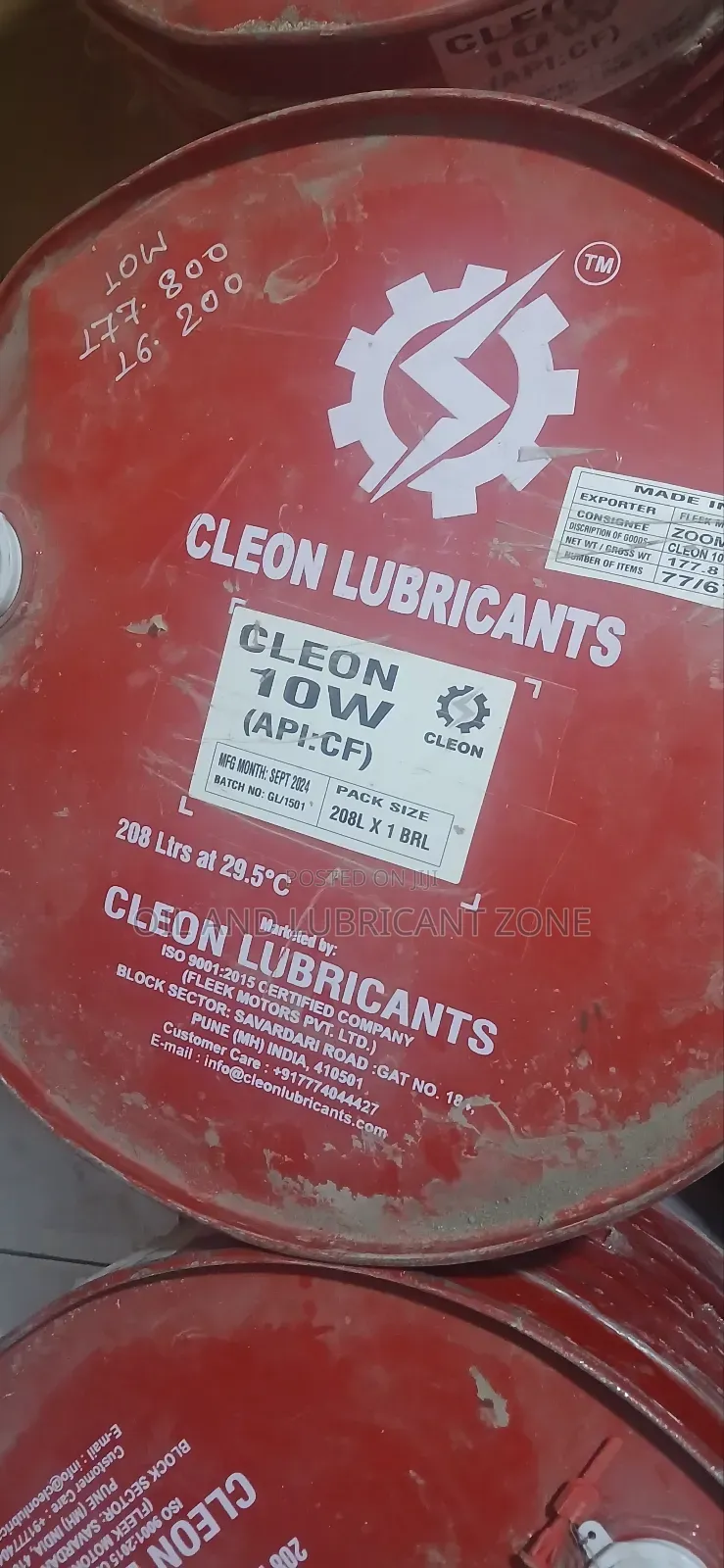 Cleon 10w Hydrolic Oil