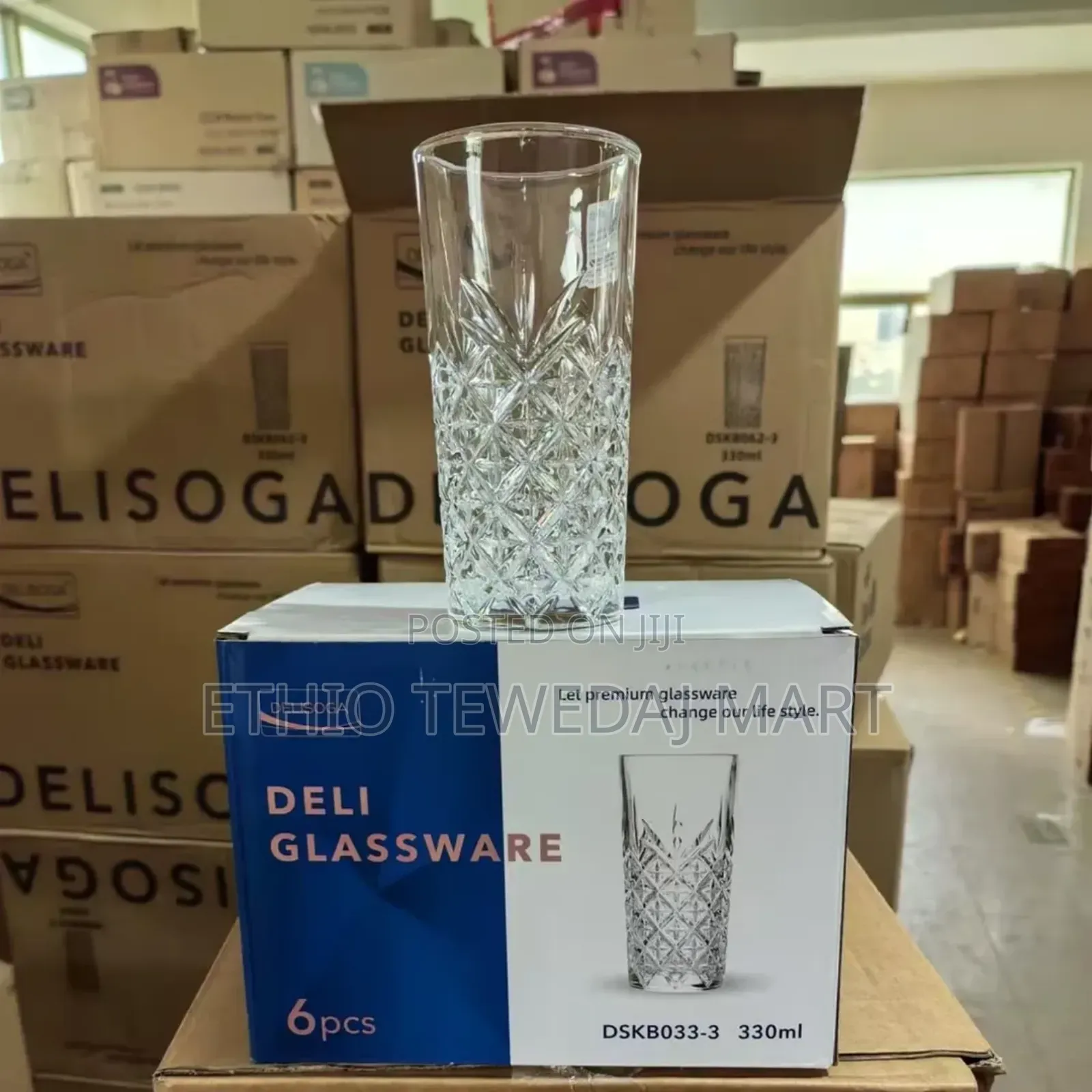 Water Glass Glassware Drinkware የውሃ ብርጭቆ