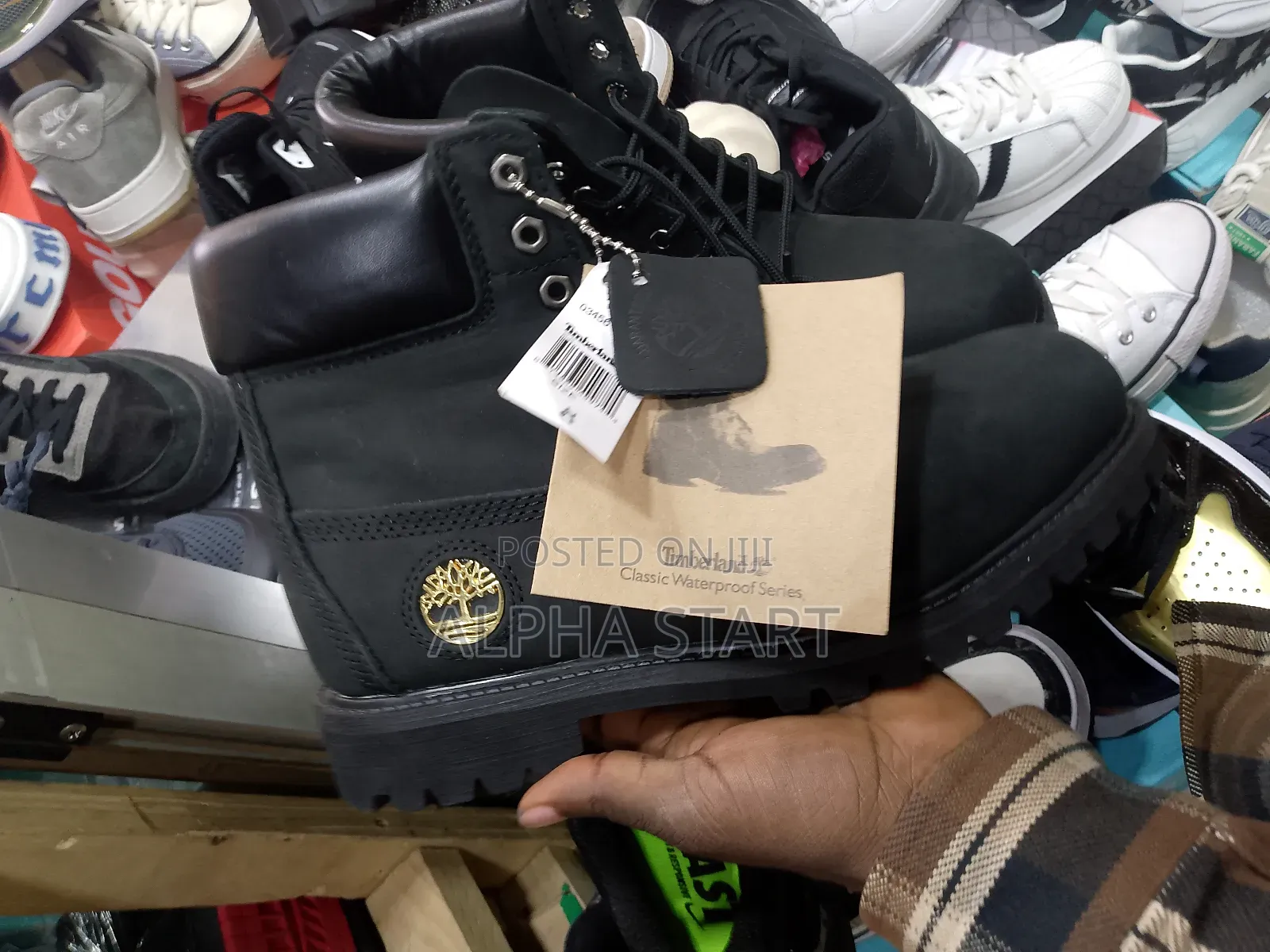 Timberland High Quality Black Golden Master Quality Shoes