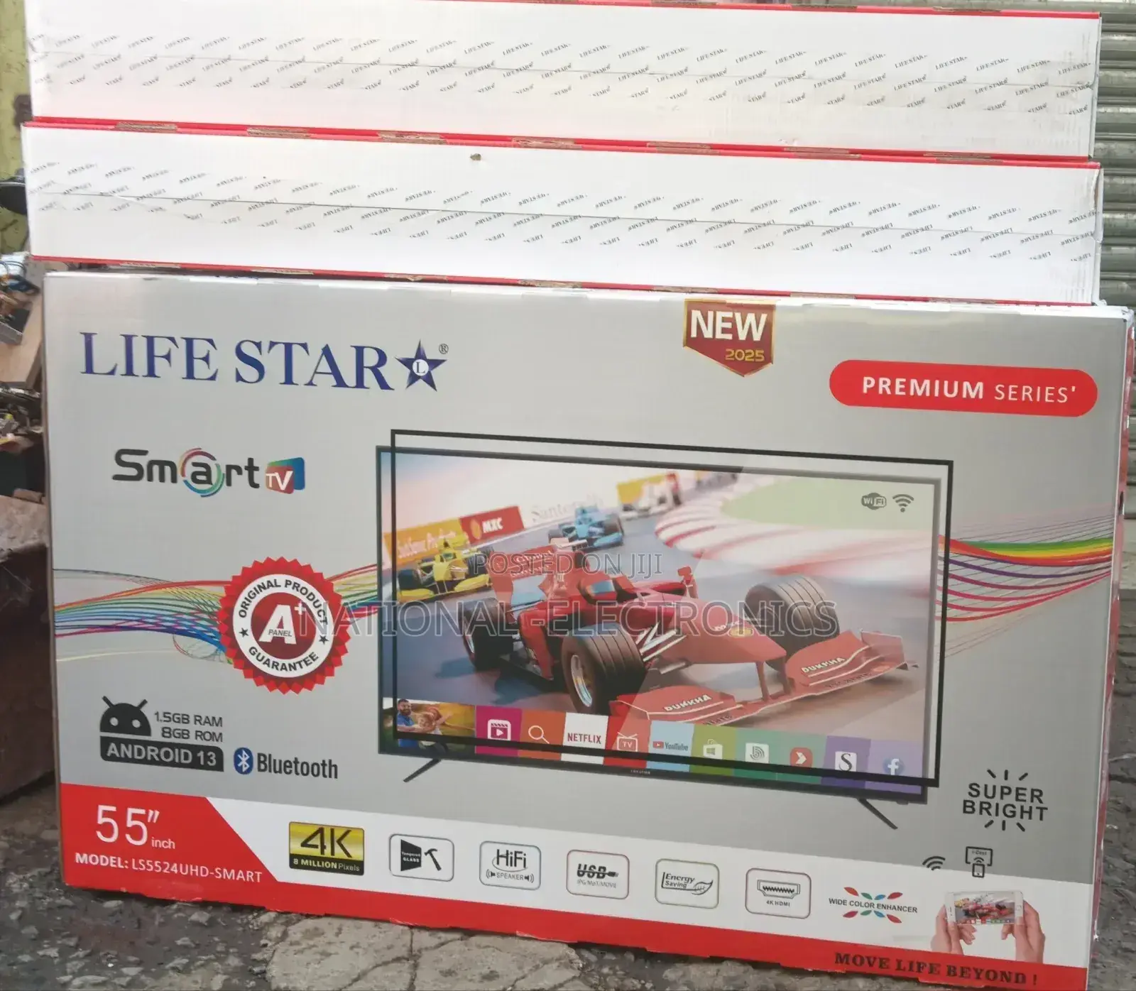 Lodestar Tv 55"Inch Smart Android 13.0 Nwe 2025 Tv