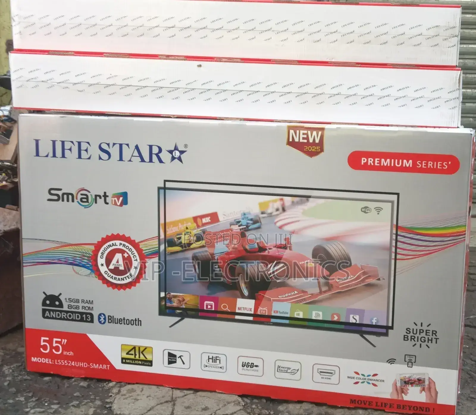 Lodestar Tv 55"Inch Smart Android 13.0 Nwe 2025 Tv
