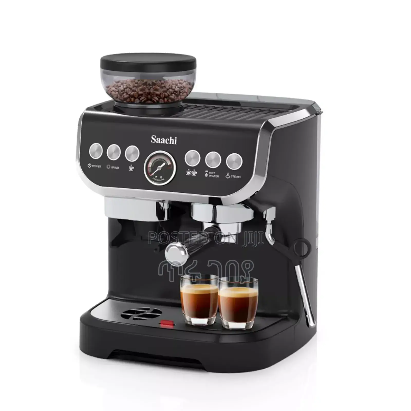 Saachi 19-Bar Coffee Maker With Built in Grinder