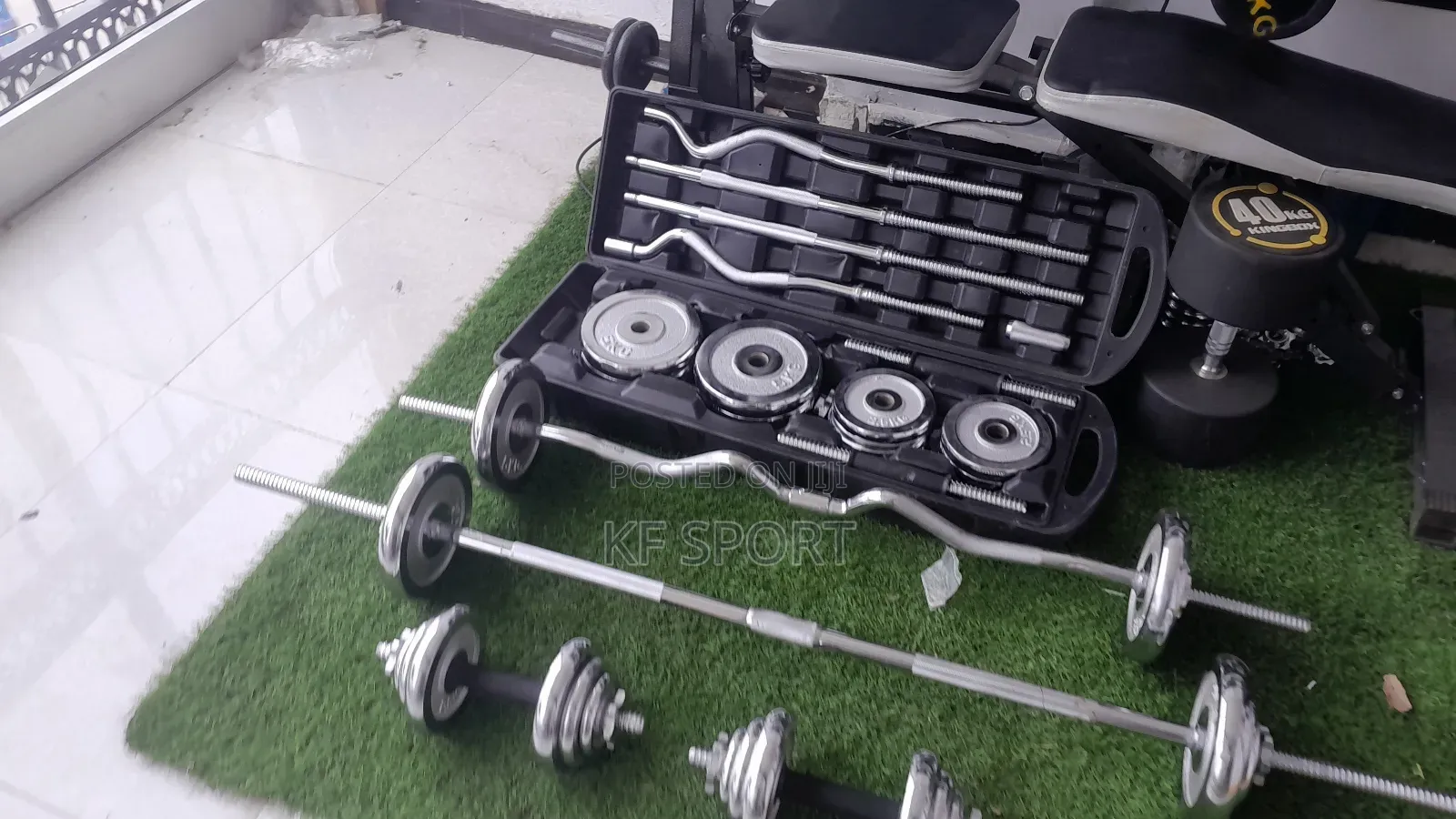 55 Kg Adustable Dumbbell and Barbell