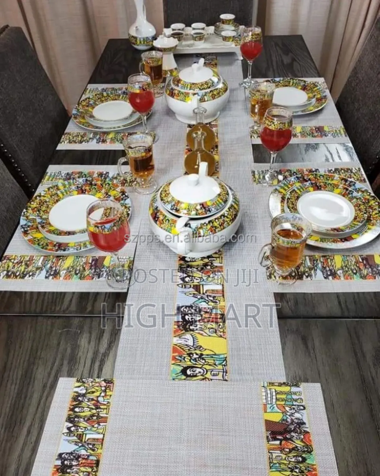 7piece Tablemat With Table Runner