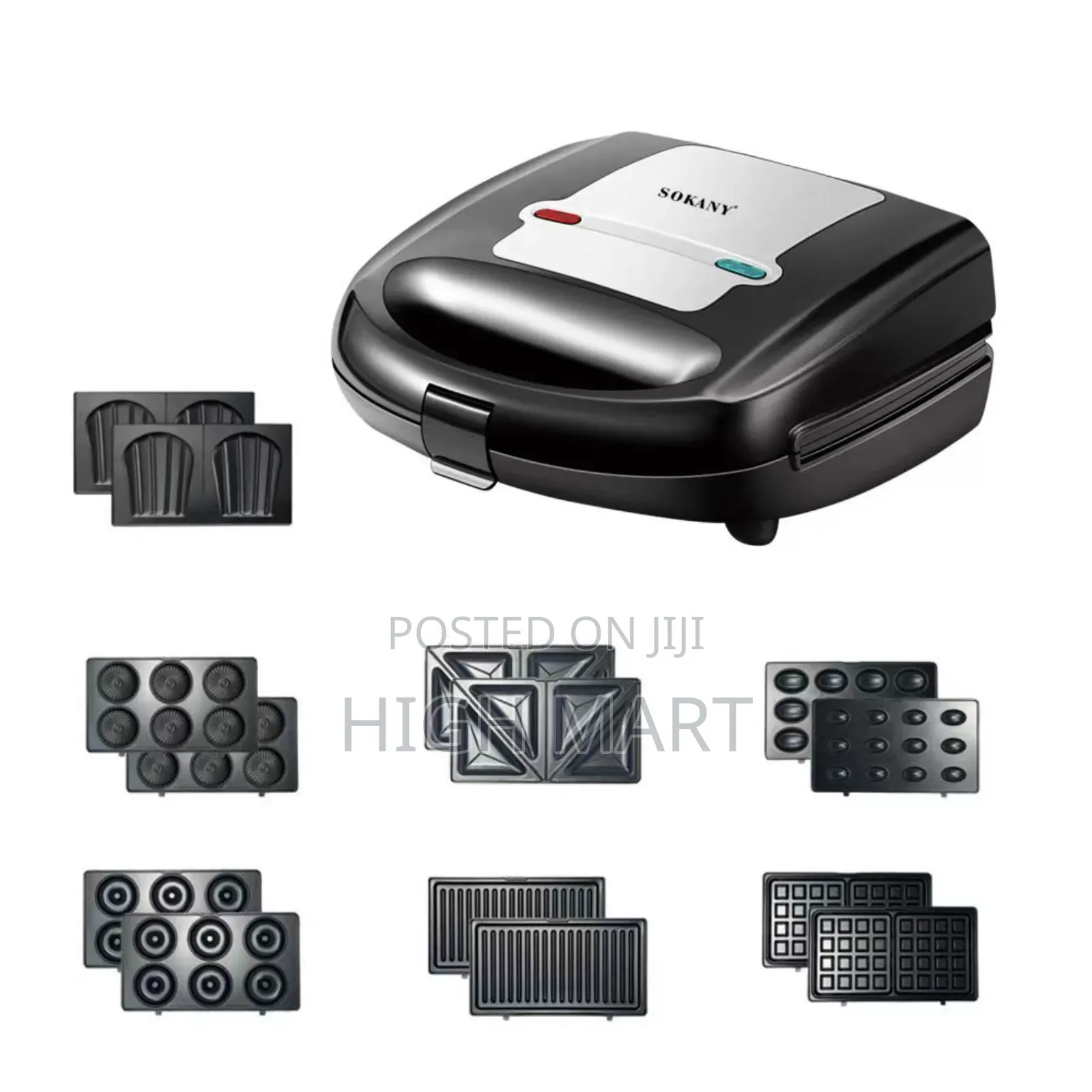 Sokany 7 in 1 Waffle Maker- Sandwich Toaster