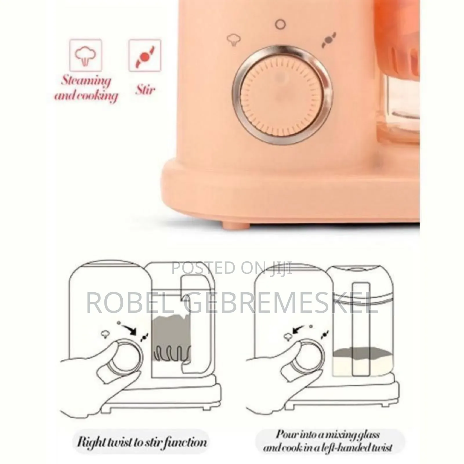Baby Food Processor With Steamer Grinder