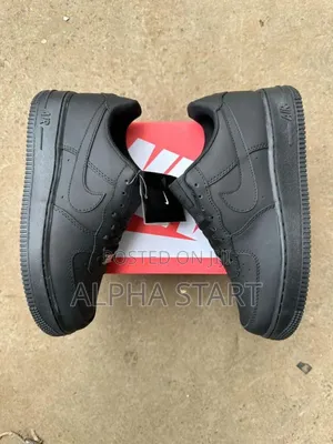 Nike Air Force Black Smooth High Master Quality Shoes For