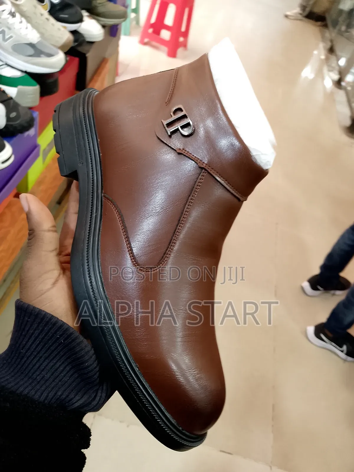 Qp Master Quality Lather Boots for Man's