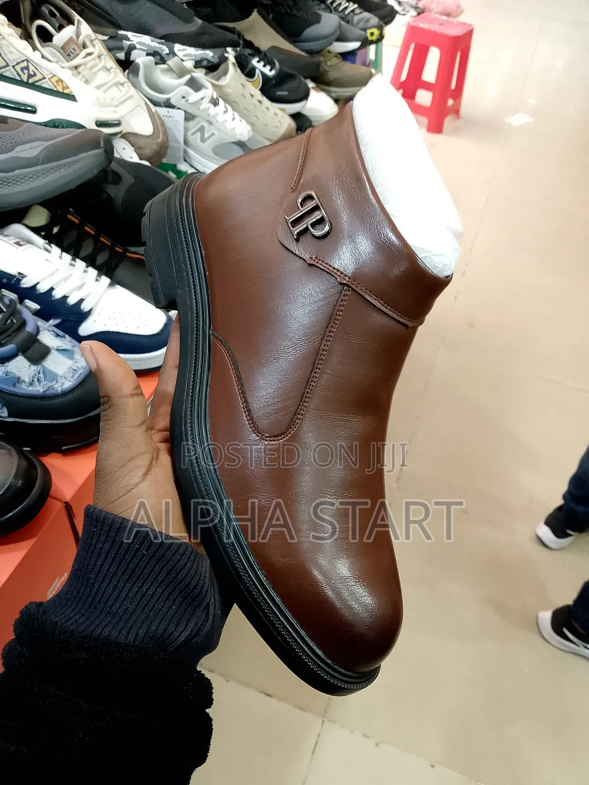 Qp Master Quality Lather Boots for Man's