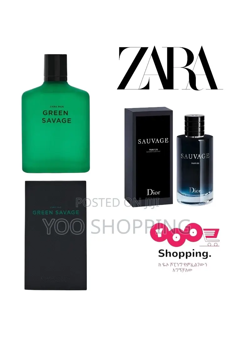 Zara Green Savage (Sauvage Dior) Mens Perfume