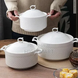 Photo - 3 Set Ceramic Soup Pot