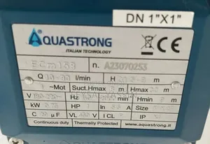 Aquastrong Water Pump Centrifugal 1hp