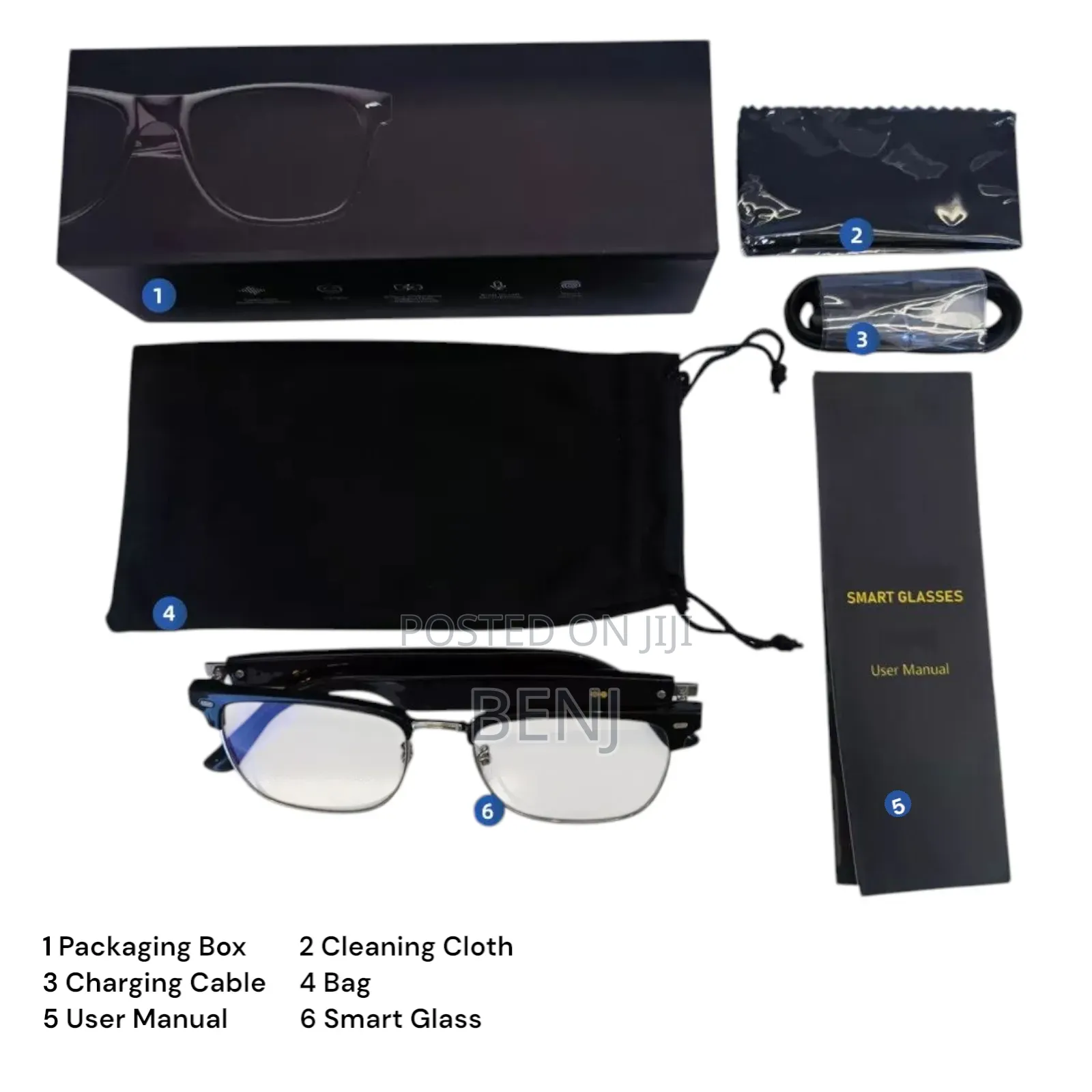 Bt Smart Glasses | Anti Blue Ray Polarized | Music | Calling
