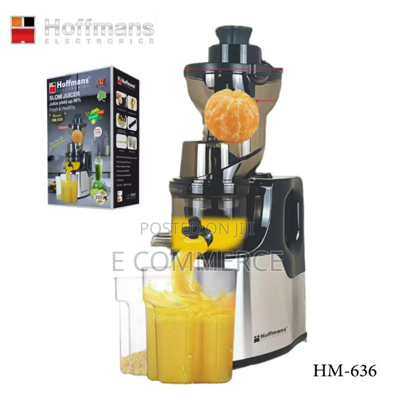 Hoffmans 2 in 1 Vertical Slow Juicer / Citrus Juicer