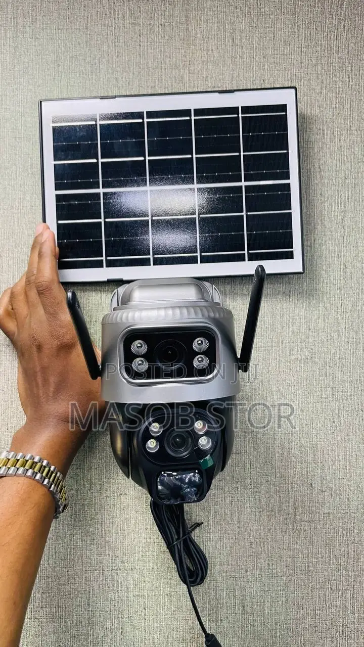 Rechargeable Sim Support Camera ( With Solar Panel/ሴኩሪቲ ካሜራ