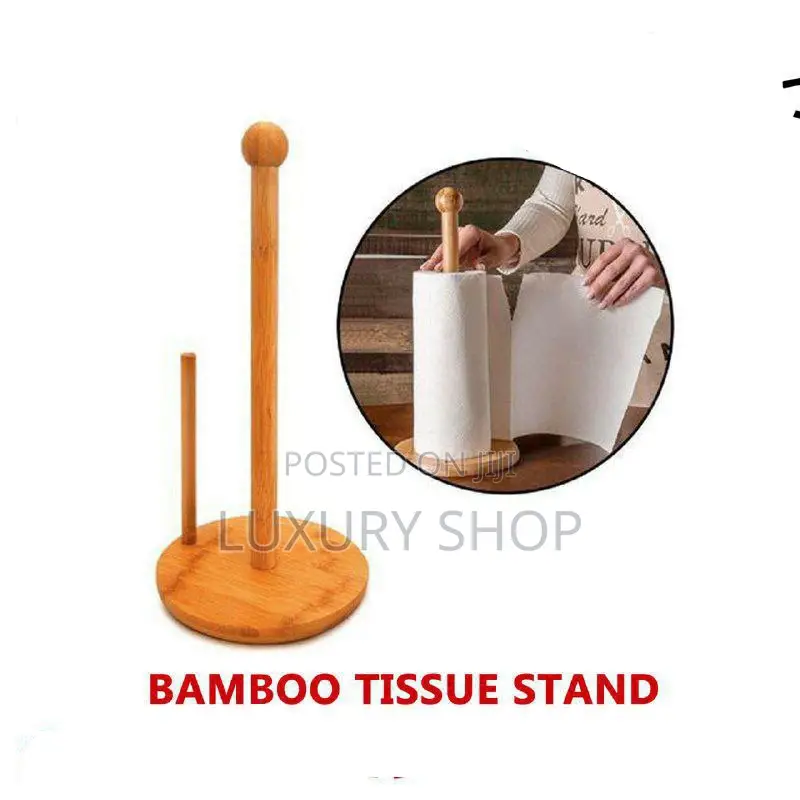 Bamboo Kitchen Tissue Stand