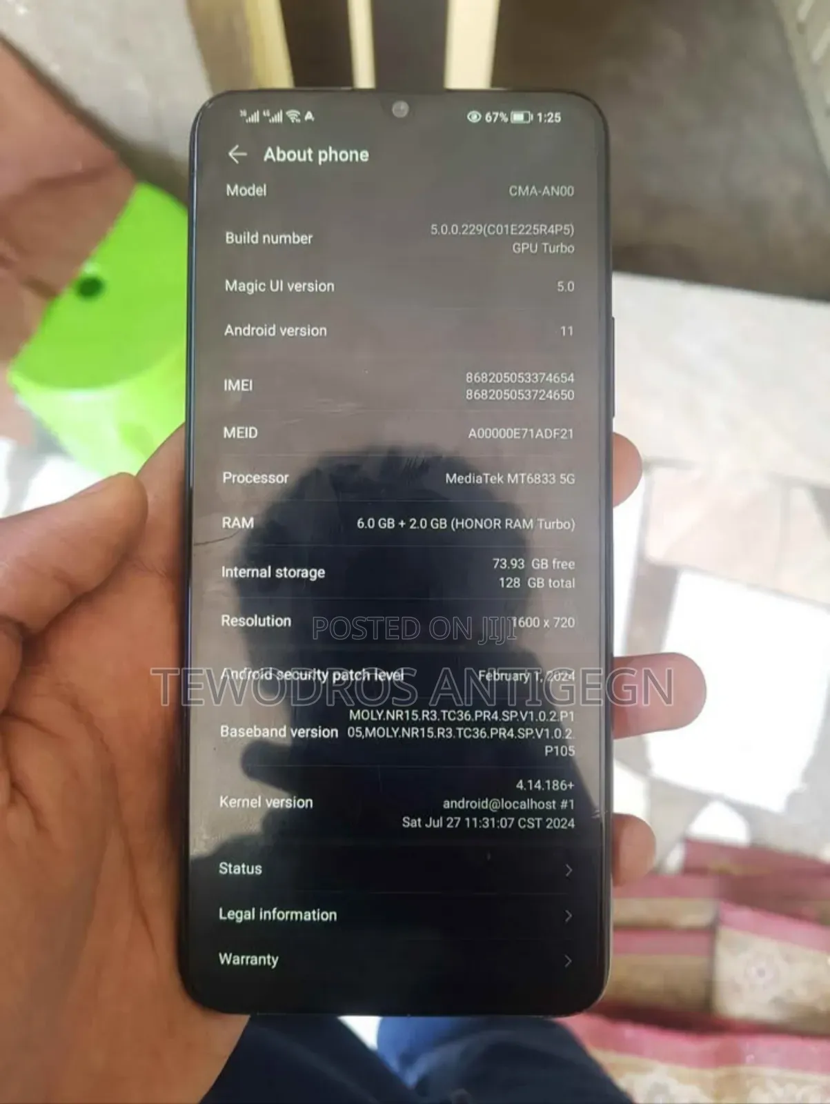 Honor 30 128 GB Black