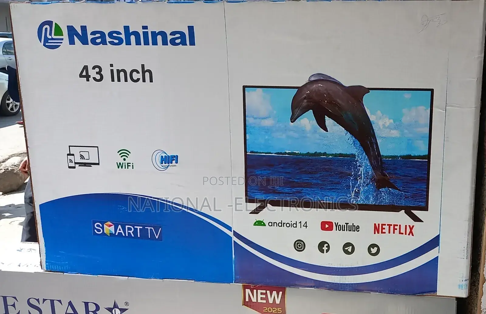 Nashinal 43"Inch Tv Samrt Android Tv