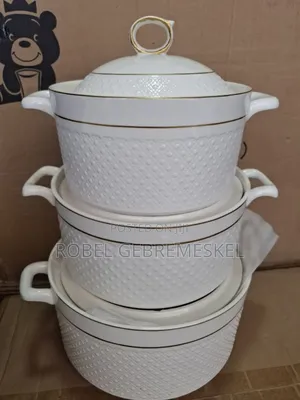 Photo - 3 Set Ceramic Soup Pot
ጥራት ያላቸው የሴራሚክ ወጥ ማቅረቢያወች
