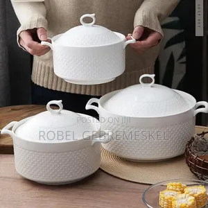 3 Set Ceramic Soup Pot
ጥራት ያላቸው የሴራሚክ ወጥ ማቅረቢያወች
